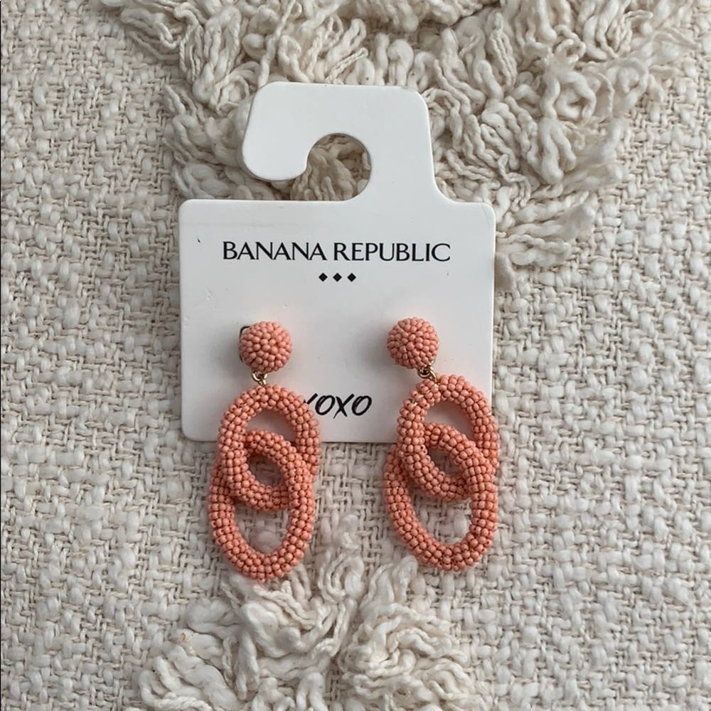 Coral Beaded Earrings